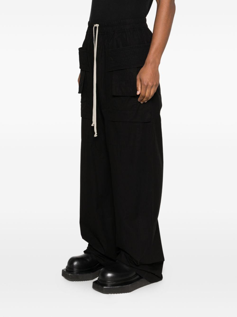 Pantaloni cargo in nero Rick owens drkshdw - uomo 