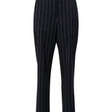 Pantaloni Horacia gessati affusolati in blu - donna 