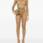 Collant in pizzo floreale in viola Alex perry - donna 