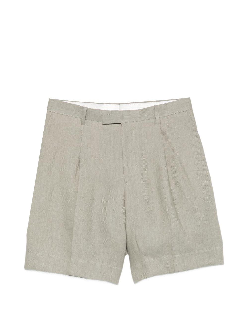 Shorts Paramis con pieghe in grigio Lardini - uomo 