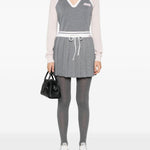 Polo con logo in grigio Casablanca - donna 