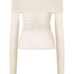 Top semi trasparente in bianco Wolford - donna 
