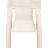 Top semi trasparente in bianco Wolford - donna 
