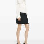 Camicia satinata con tasche applicate in bianco Courrèges - donna 