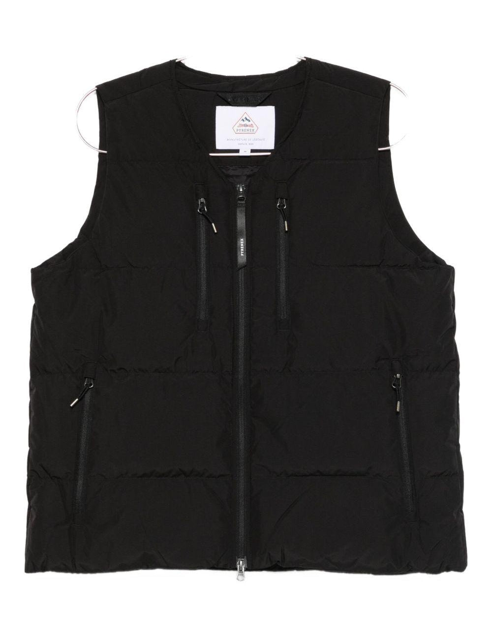 Gilet smanicato con zip in nero Pyrenex - unisex 