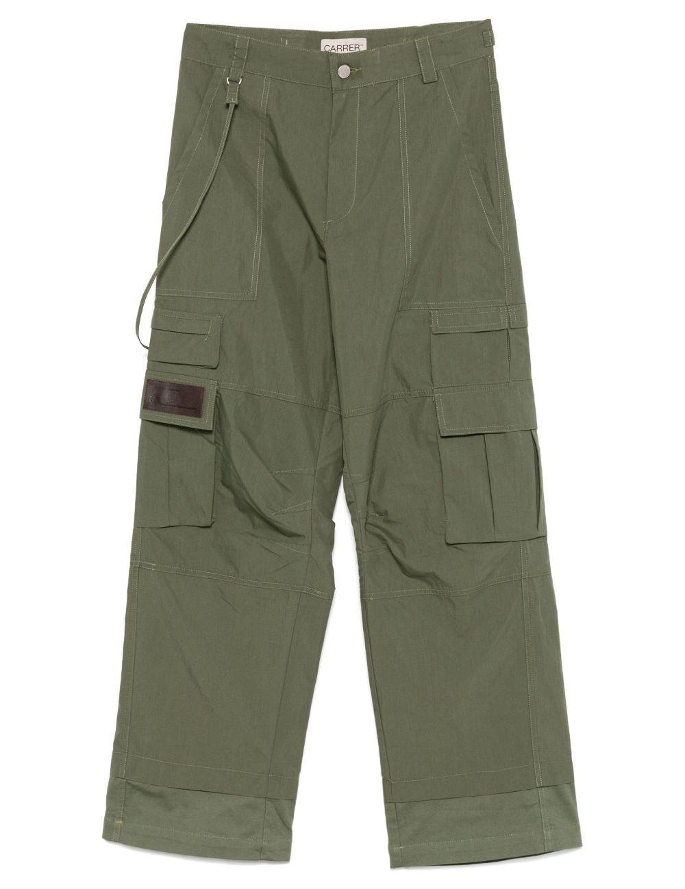Pantaloni cargo cobalt in verde oliva Carrer - unisex 