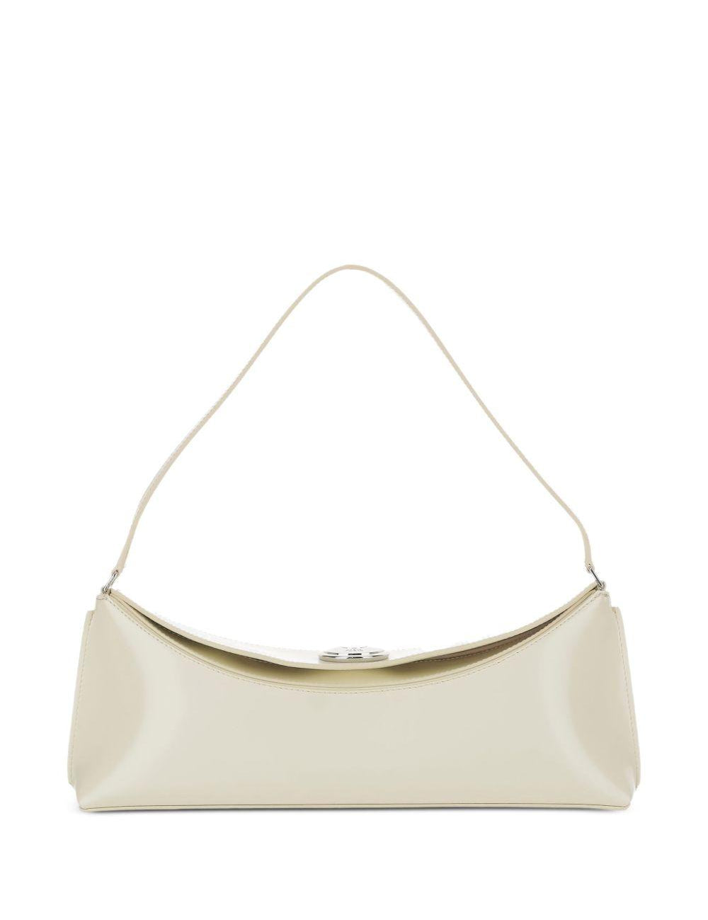 Borsa la ovalo clutch in avorio Jacquemus - donna 