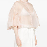 Blusa con ruches in beige Maxmara - donna 