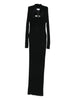 Abito maxi con cut-out in nero Giuseppe di morabito - donna