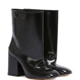 Stivaletti con tacco a blocco trunkaroo in nero Marni - donna 