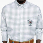 Camicia a quadri con logo ricamato multicolor DROLE DE MONSIEUR - uomo 