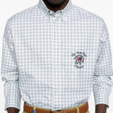 Camicia a quadri con logo ricamato multicolor DROLE DE MONSIEUR - uomo 