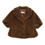 Mantella corvino in marrone max mara - donna 