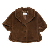 Mantella corvino in marrone max mara - donna 