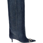 Stivali in denim D-Venus in blu Diesel - donna 