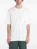 T-shirt con stampa del logo in bianco Oamc peacemaker - uomo