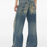 Jeans effetto usurato d-sire-yu del 1996 in blu 