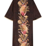 Abito con stampa floreale Ascension in marrone Zimmermann - donna 