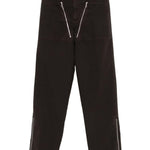 Pantaloni pexior con zip in marrone Dries van noten - uomo 