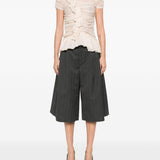 Top in seta Chuchu plissettato in rosa cipria Dries van noten - donna 
