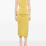 Abito midi avvitato in giallo Alex Perry - donna 