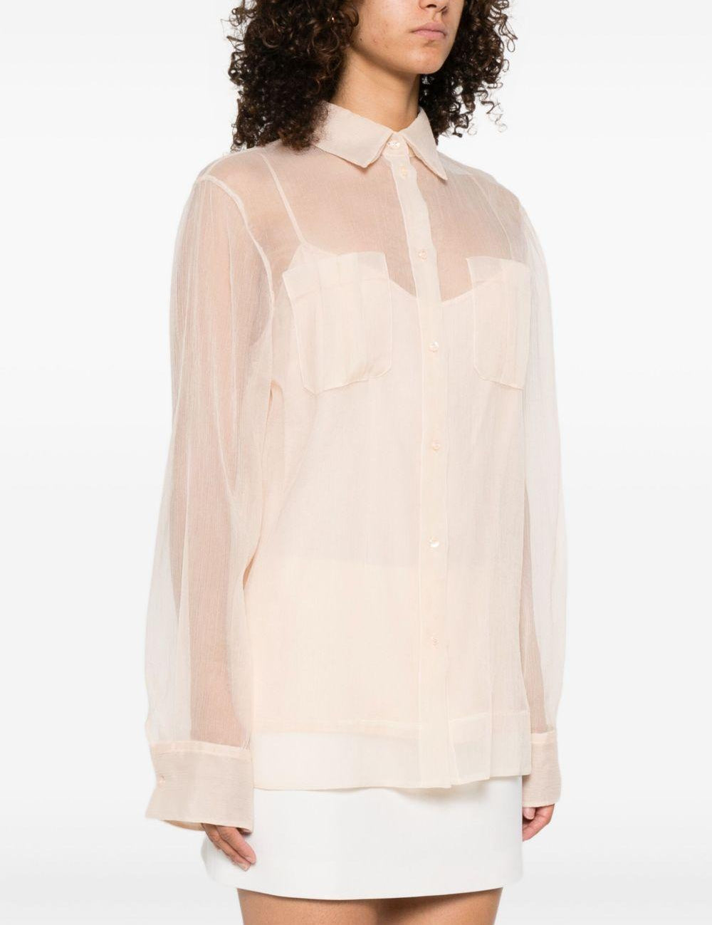 Camicia con trasparenze in rosa Ermanno Scervino - donna 