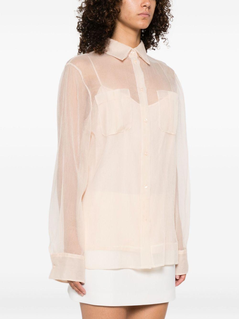 Camicia con trasparenze in rosa Ermanno Scervino - donna 