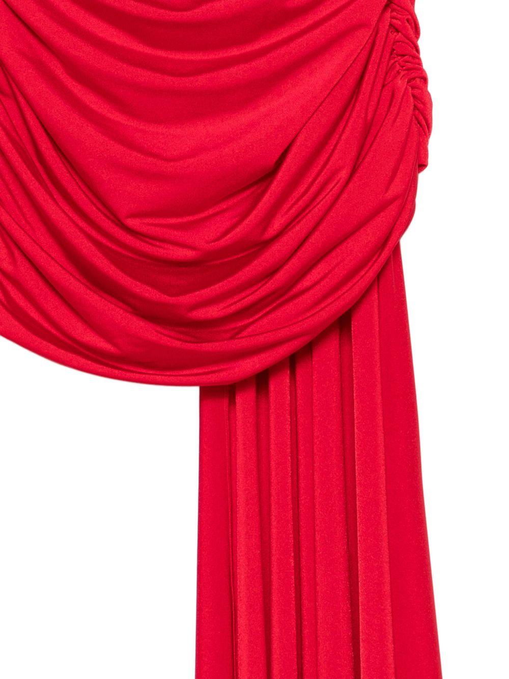 Gonna drappeggiata in rosso The andamane - donna 