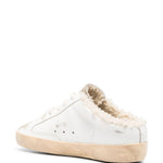 Mules Super Stat in bianco e beige 