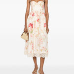 Abito midi con stampa floreale Roselight Picnic multicolor 