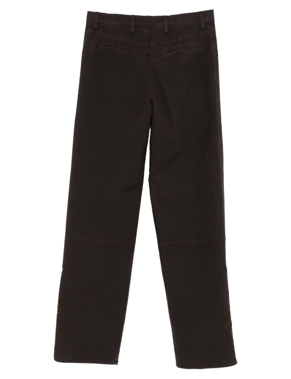 Pantaloni pexior con zip in marrone Dries van noten - uomo 