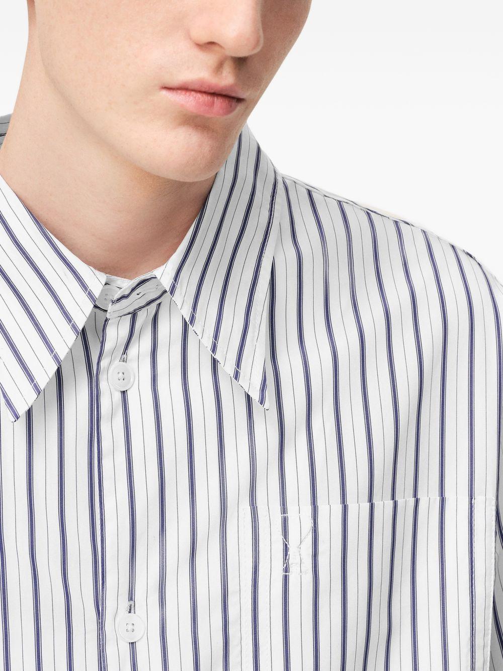 Camicia ami de coeur a righe in blu e bianco Ami Paris - donna 
