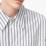 Camicia ami de coeur a righe in blu e bianco Ami Paris - donna 