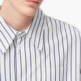 Camicia ami de coeur a righe in blu e bianco Ami Paris - donna 
