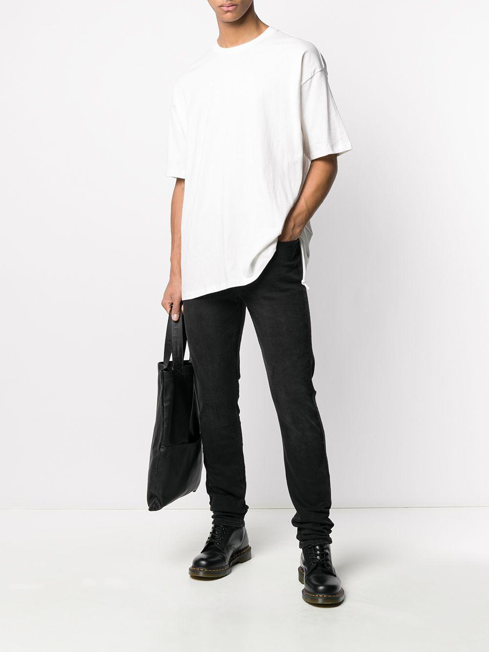 T-shirt oversize Biggie in bianco Ksubi - uomo 