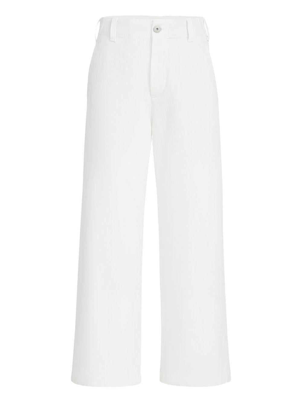 Jeans a gamba larga  in bianco Brunello cucinelli - donna 