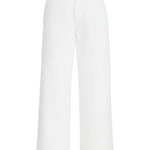 Jeans a gamba larga  in bianco Brunello cucinelli - donna 
