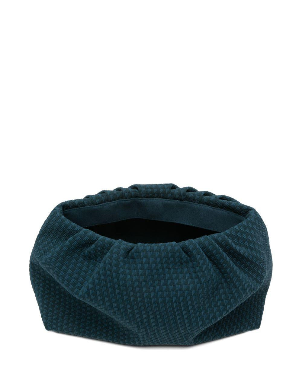 Clutch con motivo geometrico in blu Eres - donna 