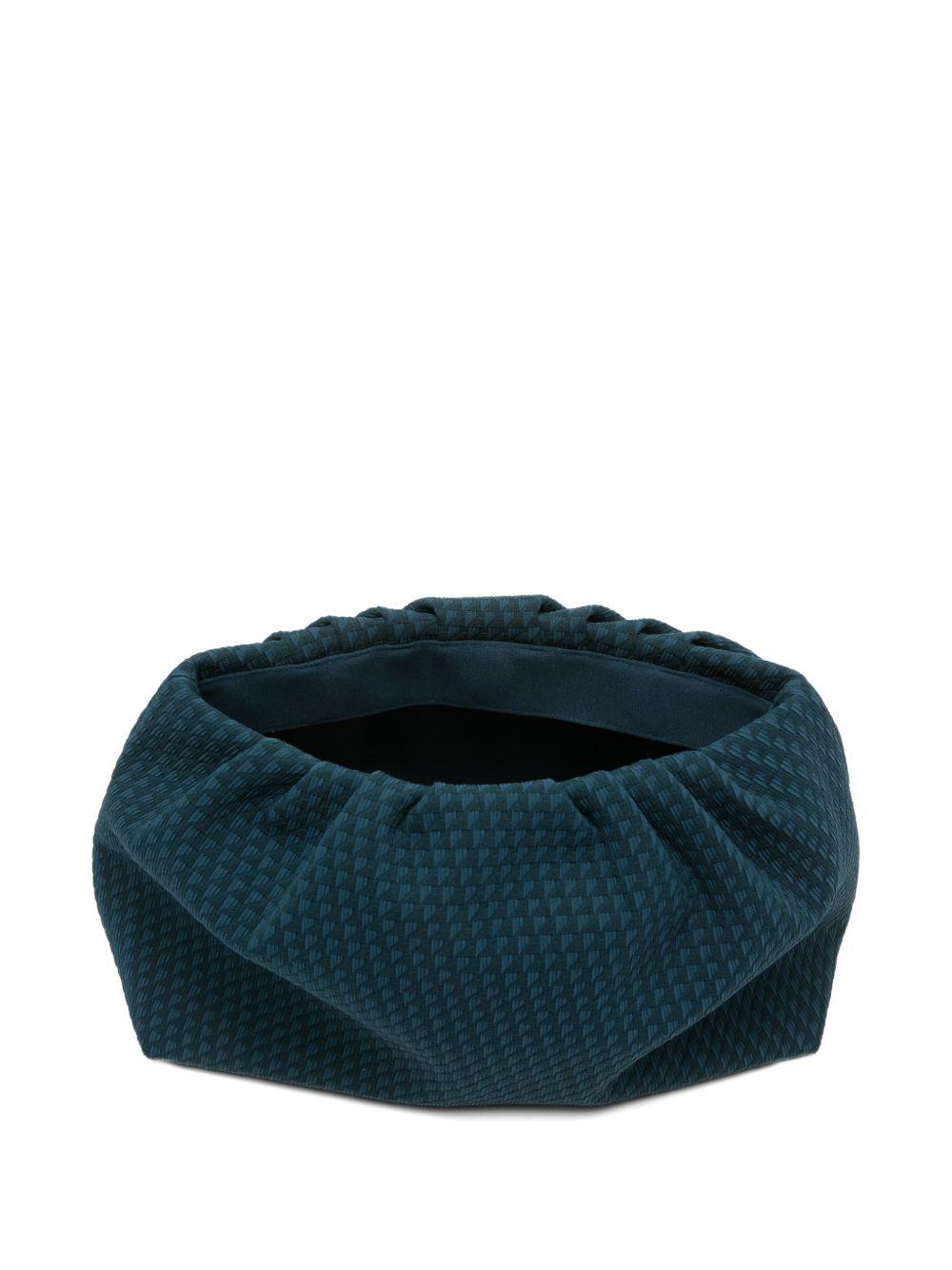 Clutch con motivo geometrico in blu Eres - donna 