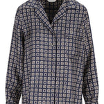 Camicia a fantasia disco in blu Maxmara - donna 