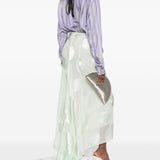 Gonna asimmetrica a pois susya in verde Dries van noten - donna 