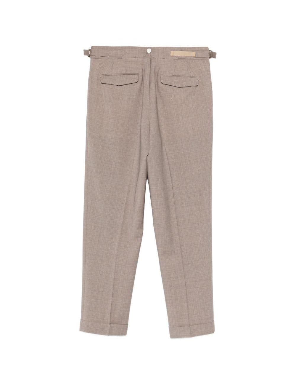 Pantaloni con pieghe e risvolto in marrone Briglia 1949- donna 