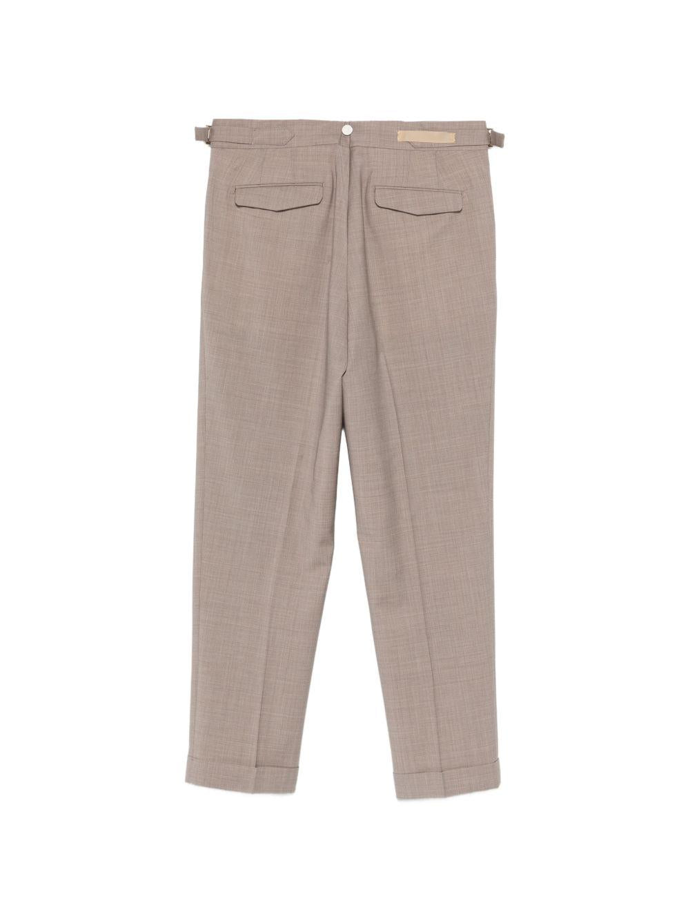 Pantaloni con pieghe e risvolto in marrone Briglia 1949- donna 