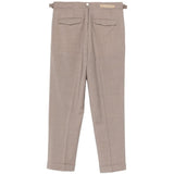 Pantaloni con pieghe e risvolto in marrone Briglia 1949- donna 