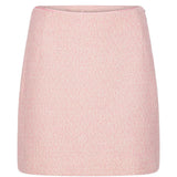 Gonna mini boucle in rosa 