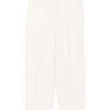 Pantaloni fluidi a doppia piega in bianco Toteme - donna 