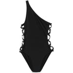 Costume da bagno monospalla in nero Norma kamali - donna 