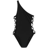 Costume da bagno monospalla in nero Norma kamali - donna 