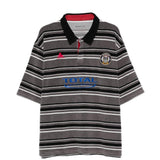 Polo a righe con logo in grigio e nero Martine rose - uomo 
