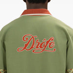 Camicia con logo ricamato in verde Drole de monsieur - uomo 